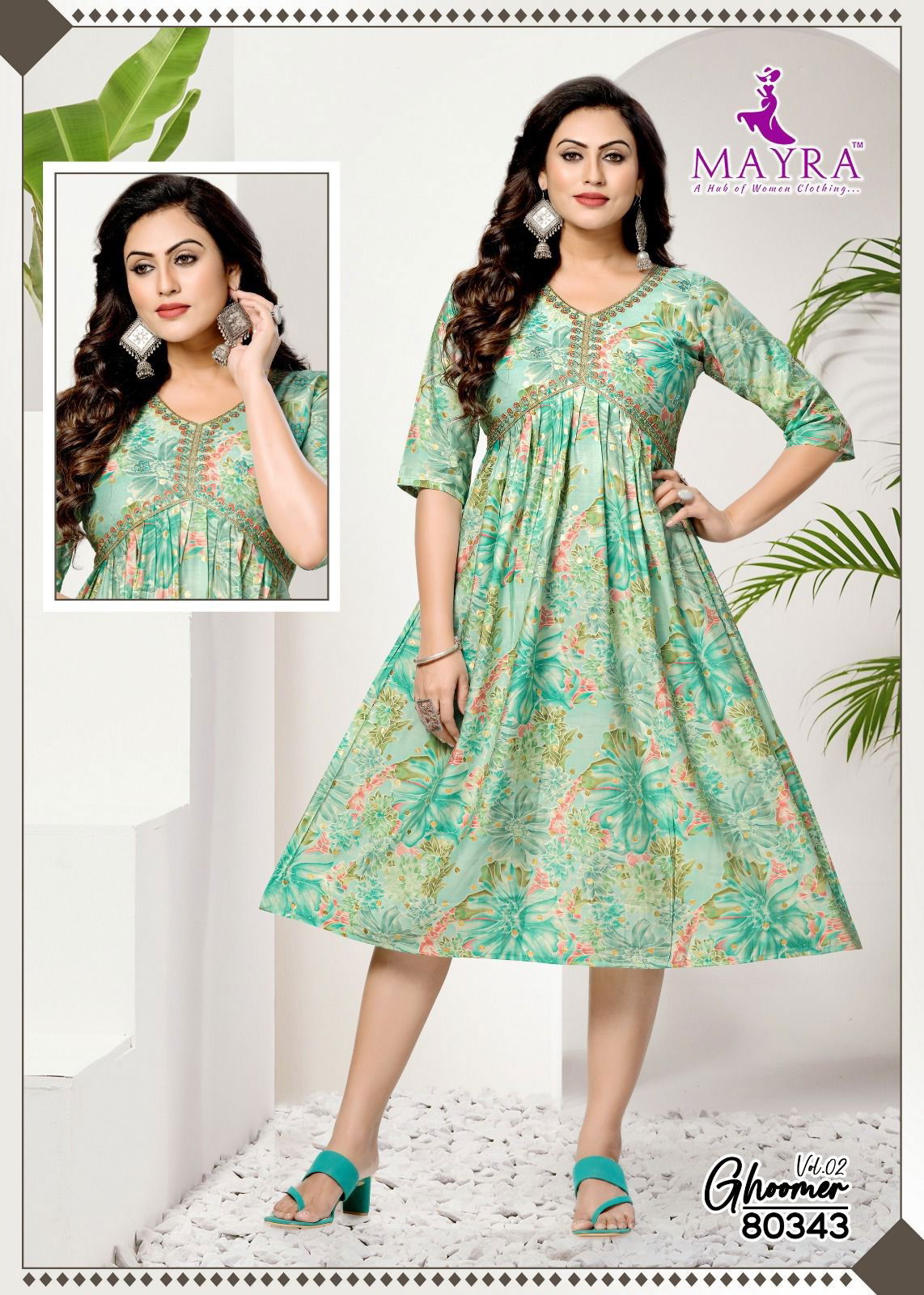 Mayra Ghoomer Vol 2 Aaliya Cut Anarkali Kurtis Catalog
